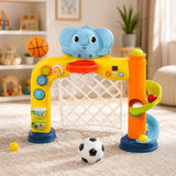 Brinquedo Baby Sports Elefantinho 3 Em 1 Com Luz E Som